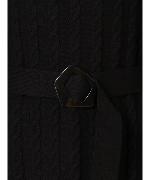 dazzlin（ダズリン）の「ベルトマークケーブルニットワンピース（ワンピース・レディース・ブラウン/ブラック/オフホワイト・FREE）」の14枚目の写真