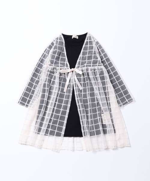 Trois Kp トロワラパンケーピー のファッション Lapins Trois チュールカーディガン ワンピースセット 140 160cm ワンピース ワンピース Lapins Trois Kp トロワラパンケーピー のファッション Lapins Trois チュールカーディガン ワンピースセット 140 160cm ワンピース ワンピース Lapins