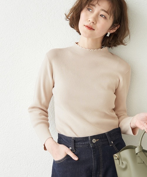 Web限定カラー ピンク マカロンカラーリブニットプルオーバー ニット セーター Rope Picnic ロペピクニック のファッション通販 Zozotown