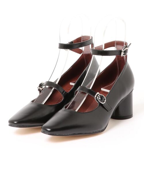 Piu Comoda ピュコモダ の Piu Comoda ダブルストラップパンプス パンプス Wear