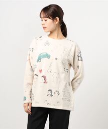 BOHEMIANS | 別注ROSY SWEAT BOAT NECK L/S TEE(Tシャツ/カットソー)