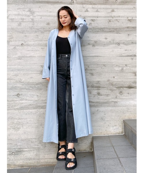 Vicente（ヴィセンテ）の「2way comfy onepiece（ワンピース・レディース・ブラック/ベージュ/サックスブルー・FREE）」の8枚目の写真