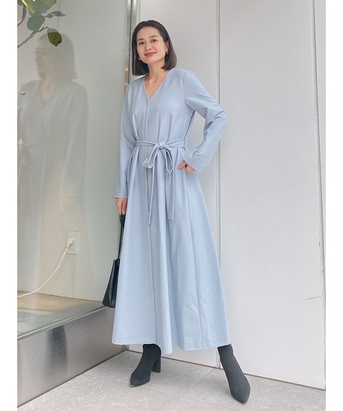 Vicente（ヴィセンテ）の「2way comfy onepiece（ワンピース・レディース・ブラック/ベージュ/サックスブルー・FREE）」の16枚目の写真