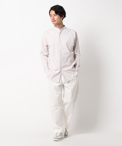 THE SHOP TK (ザ ショップ ティーケー )の「◆ピンオックスバンドカラーシャツ(シャツ/ブラウス・メンズ・オフホワイト/サックスブルー/グレー系その他3/ベージュ系2・02/03/04)」の16枚目の写真