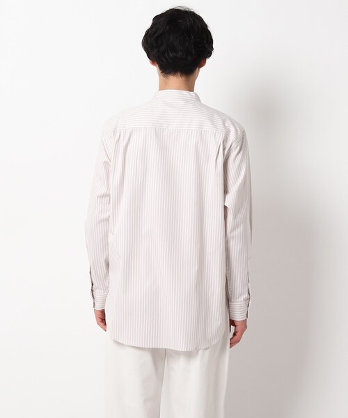 THE SHOP TK (ザ ショップ ティーケー )の「◆ピンオックスバンドカラーシャツ(シャツ/ブラウス・メンズ・オフホワイト/サックスブルー/グレー系その他3/ベージュ系2・02/03/04)」の8枚目の写真