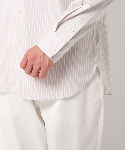 THE SHOP TK (ザ ショップ ティーケー )の「◆ピンオックスバンドカラーシャツ(シャツ/ブラウス・メンズ・オフホワイト/サックスブルー/グレー系その他3/ベージュ系2・02/03/04)」の7枚目の写真
