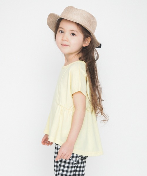 BRANSHES(ブランシェス)の「ウエストギャザー半袖チュニック(チュニック・キッズ・レッド/イエロー・120cm/150cm/140cm/90cm/130cm/100cm/110cm/80cm)」の2枚目の写真
