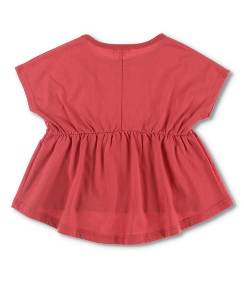 BRANSHES(ブランシェス)の「ウエストギャザー半袖チュニック(チュニック・キッズ・レッド/イエロー・120cm/150cm/140cm/90cm/130cm/100cm/110cm/80cm)」の4枚目の写真