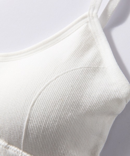 SAISON DE PAPILLON（セゾンドパピヨン）の「ミディ丈Uネックブラトップ（その他アンダーウェア/インナー・レディース・グリーン/ブラック/ホワイト/マスタード/チャコール・M）」の9枚目の写真