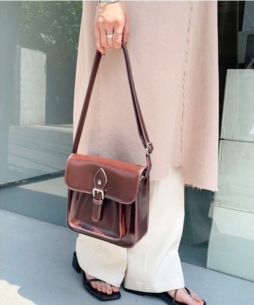 Passion（パッション）の「ミニショルダーバッグ（ショルダーバッグ・レディース・ワイン/ブラック/ブラウン・FREE）」の13枚目の写真