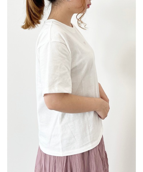 SLURR（スラ―）の「SLURRオーガニックコットンTシャツ（Tシャツ/カットソー・レディース・ブラック/ベージュ/ブルー系その他7/ピンク系その他3・MEDIUM/LARGE）」の11枚目の写真