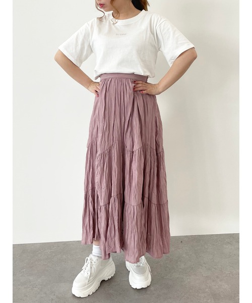 SLURR（スラ―）の「SLURRオーガニックコットンTシャツ（Tシャツ/カットソー・レディース・ブラック/ベージュ/ブルー系その他7/ピンク系その他3・MEDIUM/LARGE）」の6枚目の写真