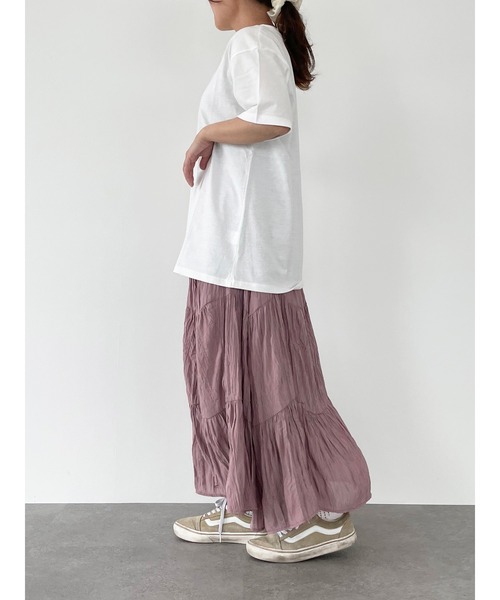 SLURR（スラ―）の「SLURRオーガニックコットンTシャツ（Tシャツ/カットソー・レディース・ブラック/ベージュ/ブルー系その他7/ピンク系その他3・MEDIUM/LARGE）」の18枚目の写真