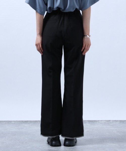 HARE(ハレ)の「スソステッチパンツ(HARE)(スラックス・レディース・ブラック/レッド・FREE)」の3枚目の写真