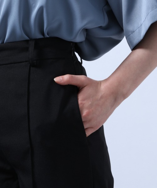 HARE(ハレ)の「スソステッチパンツ(HARE)(スラックス・レディース・ブラック/レッド・FREE)」の4枚目の写真