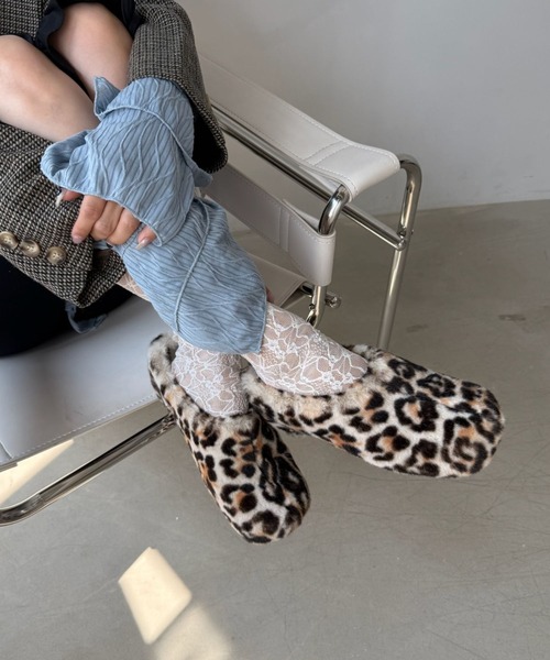 レオパード ファーサボ【SANSeLF】sans9w21（その他シューズ