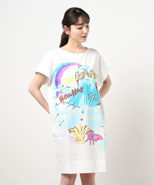 セール ルーム 天竺 アフリカプリント ワンピース ルームウェア パジャマ Tsumori Chisato Sleep ツモリチサト スリープ のファッション通販 Zozotown