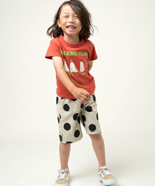 DILASH（ディラッシュ）の「撥水加工 ドット柄ストレッチハーフパンツ 5分丈（その他パンツ・キッズ・ライトベージュ/グリーン・90/130/140/100/110/120/80）」の8枚目の写真