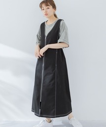 URBAN RESEARCH Sonny Label | フロントジップジャンパースカート(ワンピース)