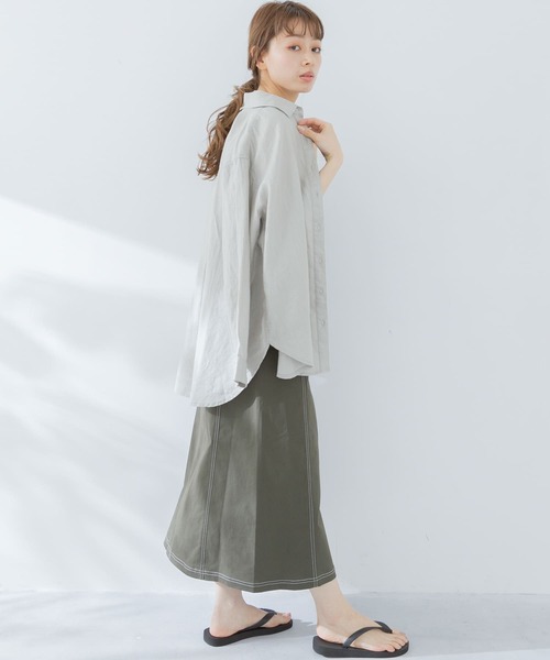 URBAN RESEARCH Sonny Label（アーバンリサーチサニーレーベル）の「フロントジップジャンパースカート（ワンピース・レディース・ブラック/ベージュ/カーキ・FREE）」の6枚目の写真