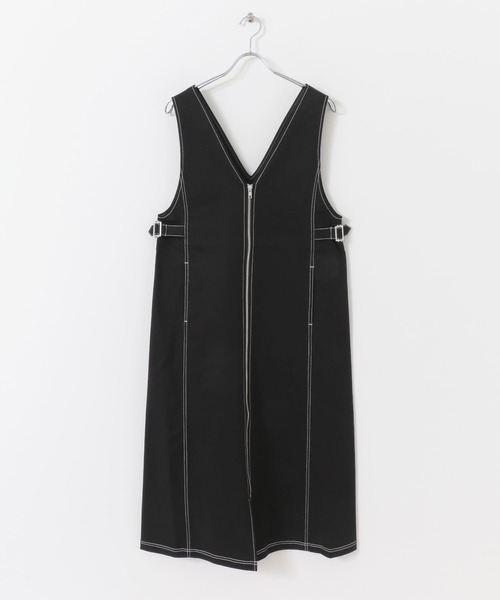 SONNY LABEL （アーバンリサーチ）黒 ブラック　ジャンパーワンピース URBAN RESEARCH Sonny Label（アーバンリサーチサニーレーベル