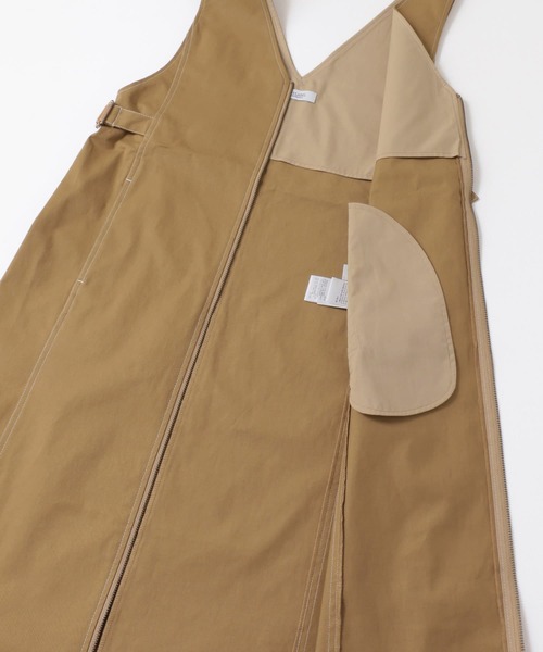 URBAN RESEARCH Sonny Label（アーバンリサーチサニーレーベル）の「フロントジップジャンパースカート（ワンピース・レディース・ブラック/ベージュ/カーキ・FREE）」の9枚目の写真