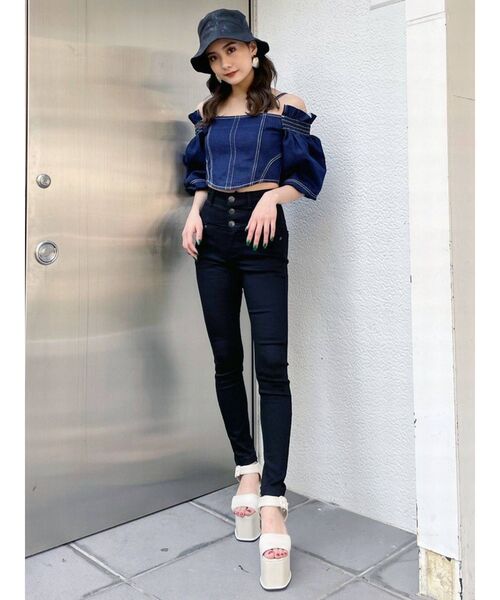 EMODA（エモダ）の「コンビネーションハイヒールサンダル（サンダル・レディース・ホワイト/ブラック/ミント・SMALL/MEDIUM/LARGE）」の7枚目の写真