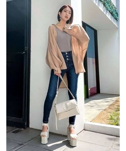 EMODA（エモダ）の「コンビネーションハイヒールサンダル（サンダル・レディース・ホワイト/ブラック/ミント・SMALL/MEDIUM/LARGE）」の9枚目の写真