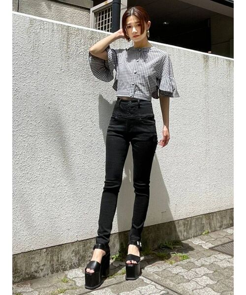 EMODA（エモダ）の「コンビネーションハイヒールサンダル（サンダル・レディース・ホワイト/ブラック/ミント・SMALL/MEDIUM/LARGE）」の14枚目の写真