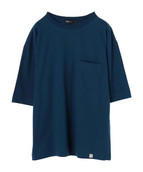 CRAFT STANDARD BOUTIQUE(クラフトスタンダードブティック)の「ヘビーウェイト半袖ポケットTEE *(Tシャツ/カットソー・メンズ・ブラック/オレンジ/グリーン/ラベンダー/オフホワイト/ベージュ/ライトイエロー/ネイビー・S/L/M/LL)」の17枚目の写真