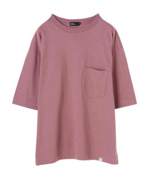 CRAFT STANDARD BOUTIQUE(クラフトスタンダードブティック)の「ヘビーウェイト半袖ポケットTEE *(Tシャツ/カットソー・メンズ・ブラック/オレンジ/グリーン/ラベンダー/オフホワイト/ベージュ/ライトイエロー/ネイビー・S/L/M/LL)」の18枚目の写真