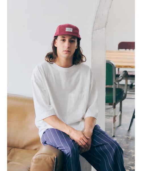 CRAFT STANDARD BOUTIQUE(クラフトスタンダードブティック)の「ヘビーウェイト半袖ポケットTEE *(Tシャツ/カットソー・メンズ・ブラック/オレンジ/グリーン/ラベンダー/オフホワイト/ベージュ/ライトイエロー/ネイビー・S/L/M/LL)」の19枚目の写真