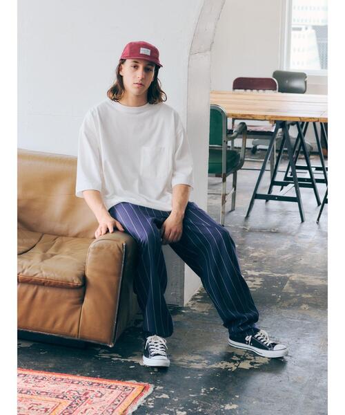 CRAFT STANDARD BOUTIQUE(クラフトスタンダードブティック)の「ヘビーウェイト半袖ポケットTEE *(Tシャツ/カットソー・メンズ・ブラック/オレンジ/グリーン/ラベンダー/オフホワイト/ベージュ/ライトイエロー/ネイビー・S/L/M/LL)」の21枚目の写真