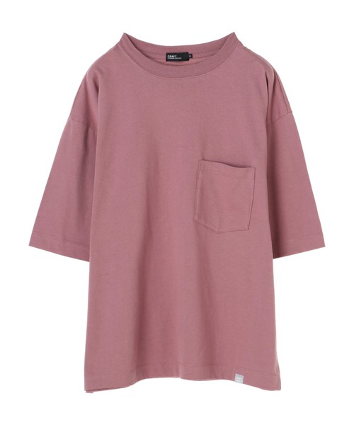 CRAFT STANDARD BOUTIQUE(クラフトスタンダードブティック)の「ヘビーウェイト半袖ポケットTEE *(Tシャツ/カットソー・メンズ・ブラック/オレンジ/グリーン/ラベンダー/オフホワイト/ベージュ/ライトイエロー/ネイビー・S/L/M/LL)」の7枚目の写真