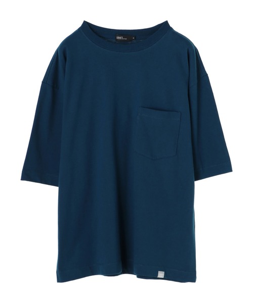 CRAFT STANDARD BOUTIQUE(クラフトスタンダードブティック)の「ヘビーウェイト半袖ポケットTEE *(Tシャツ/カットソー・メンズ・ブラック/オレンジ/グリーン/ラベンダー/オフホワイト/ベージュ/ライトイエロー/ネイビー・S/L/M/LL)」の6枚目の写真