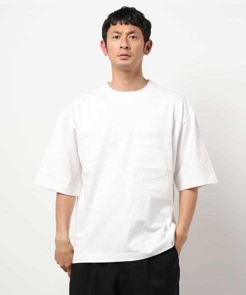 CRAFT STANDARD BOUTIQUE(クラフトスタンダードブティック)の「ヘビーウェイト半袖ポケットTEE *(Tシャツ/カットソー・メンズ・ブラック/オレンジ/グリーン/ラベンダー/オフホワイト/ベージュ/ライトイエロー/ネイビー・S/L/M/LL)」の12枚目の写真