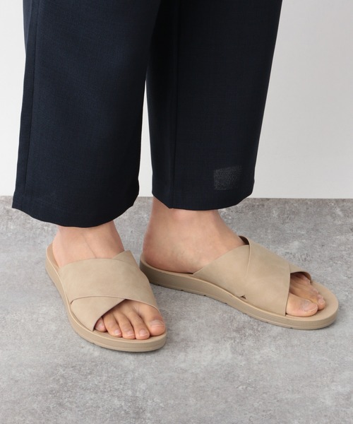 GLOBAL WORK（グローバルワーク）の「ラクッションクロスサンダルMen/932774（サンダル・メンズ・ブラック/ライトブラウン・MEDIUM/LARGE）」の15枚目の写真