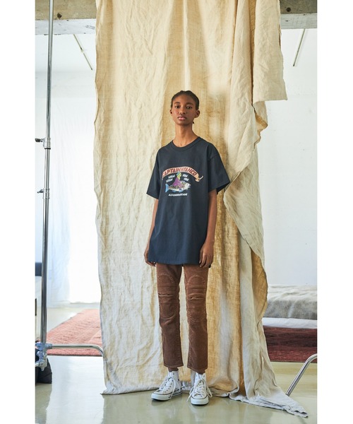 AlexanderLeeChang(アレキサンダーリーチャン)の「AlexanderLeeChang/アレキサンダーリーチャン CAPTAIN NYANCO T(Tシャツ/カットソー・メンズ・ブラック/グレー/オリーブ/スカイブルー・2/3/4)」の17枚目の写真