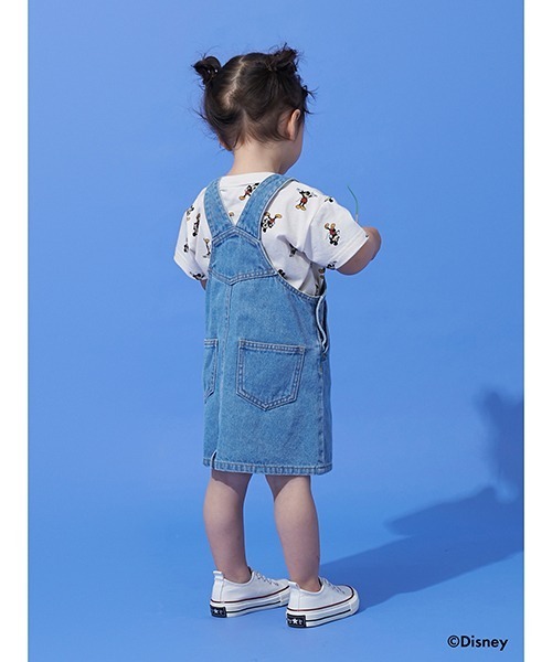 petit main（プティマイン）の「【Disney】ミッキー総柄Tシャツ（Tシャツ/カットソー・キッズ・アイボリー/エメラルド・80ｃｍ/90cm/110cm/100cm/120cm/130cm）」の6枚目の写真