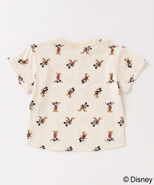 petit main（プティマイン）の「【Disney】ミッキー総柄Tシャツ（Tシャツ/カットソー・キッズ・アイボリー/エメラルド・80ｃｍ/90cm/110cm/100cm/120cm/130cm）」の12枚目の写真