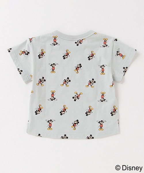 petit main（プティマイン）の「【Disney】ミッキー総柄Tシャツ（Tシャツ/カットソー・キッズ・アイボリー/エメラルド・80ｃｍ/90cm/110cm/100cm/120cm/130cm）」の11枚目の写真