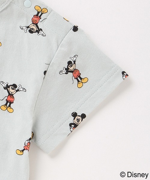petit main（プティマイン）の「【Disney】ミッキー総柄Tシャツ（Tシャツ/カットソー・キッズ・アイボリー/エメラルド・80ｃｍ/90cm/110cm/100cm/120cm/130cm）」の9枚目の写真