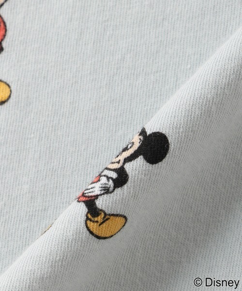 petit main（プティマイン）の「【Disney】ミッキー総柄Tシャツ（Tシャツ/カットソー・キッズ・アイボリー/エメラルド・80ｃｍ/90cm/110cm/100cm/120cm/130cm）」の3枚目の写真
