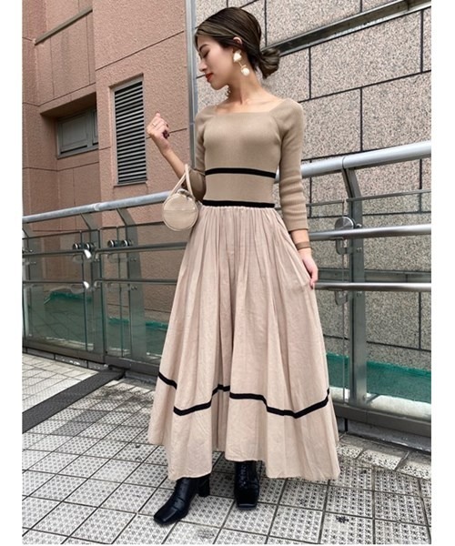 ブランド古着 ドッキングワンピース ワンピース Lily Brown リリーブラウン のファッション通販 Zozoused