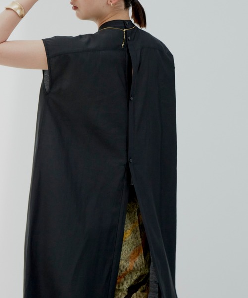 Aunt Marie's（アントマリーズ）の「デザインキルティングシャツワンピース（シャツワンピース・レディース・ホワイト/ブラック/ナチュラル・FREE）」の16枚目の写真