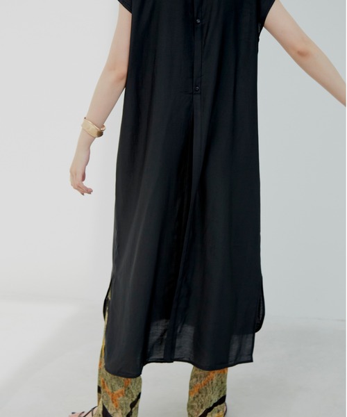 Aunt Marie's（アントマリーズ）の「デザインキルティングシャツワンピース（シャツワンピース・レディース・ホワイト/ブラック/ナチュラル・FREE）」の20枚目の写真