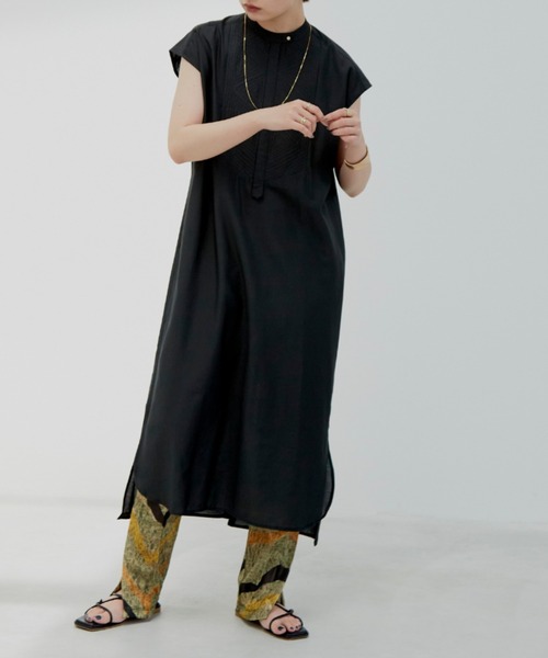 Aunt Marie's（アントマリーズ）の「デザインキルティングシャツワンピース（シャツワンピース・レディース・ホワイト/ブラック/ナチュラル・FREE）」の19枚目の写真