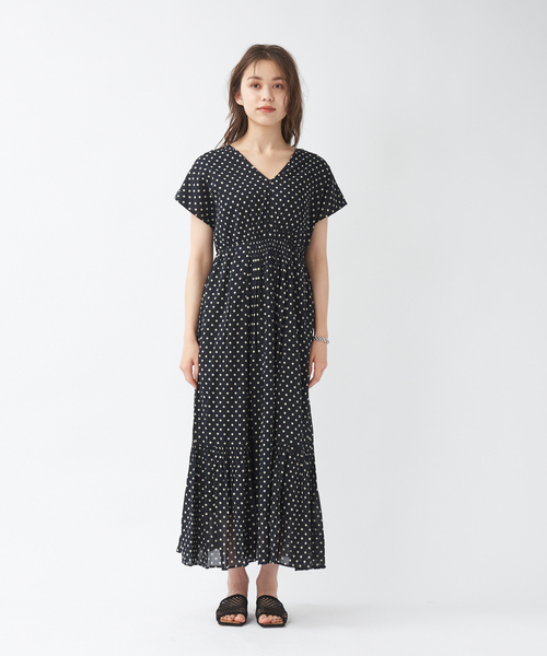 ドットプリントドレス ワンピース Ne Pas ヌキテパ のファッション セール Ne Quittez Quittez Nequittez Pas