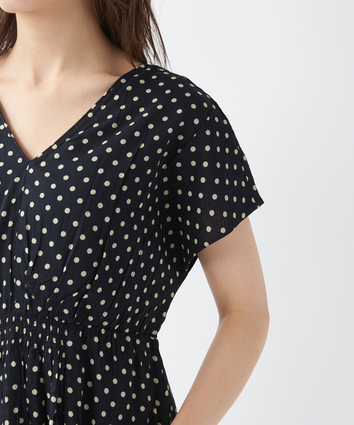 ドットプリントドレス ワンピース Ne Pas ヌキテパ のファッション セール Ne Quittez Quittez Nequittez Pas