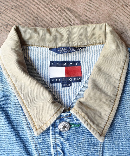 TOMMY HILFIGER(トミーヒルフィガー)の「【ヴィンテージ古着】90's TOMMY HILFIGER/トミーヒルフィガー デニムジャケット(デニムジャケット・メンズ・ブルー・MEDIUM)」の11枚目の写真